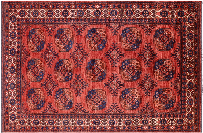 Bokhara Hand-Knotted Wool On Wool Rug