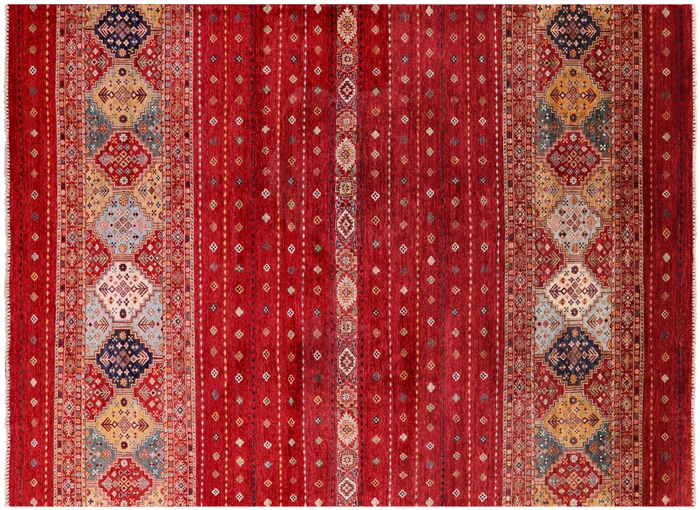 Khorjin Super Kazak Hand-Knotted Wool Rug