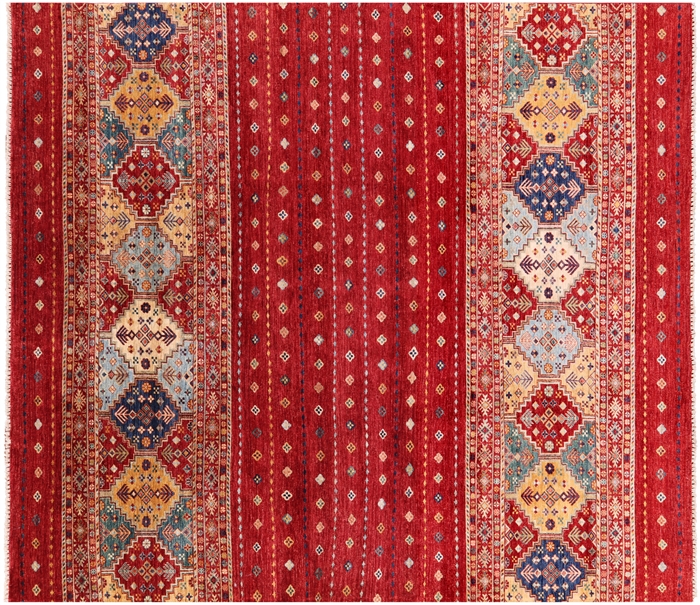 Khorjin Super Kazak Hand-Knotted Wool Rug