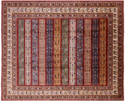 2'7x4'0 Tribal Gabbeh Navy Blue Nomadic Hand knotted 3x4 Rug – Yildiz Rugs