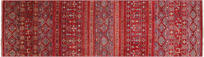 Runner Tribal Persian Gabbeh Hand-Knotted Rug