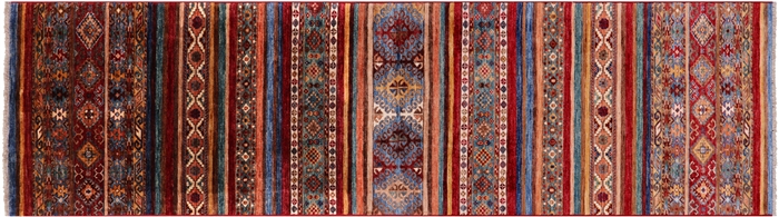 Runner Khorjin Super Kazak Hand-Knotted Rug