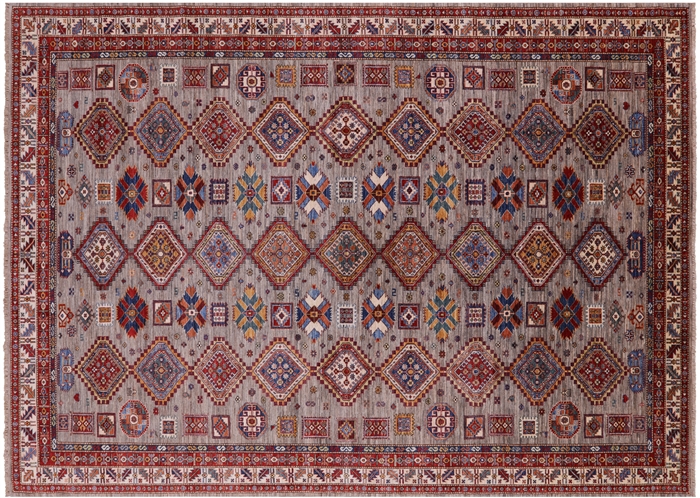 Super Kazak Hand Knotted Wool Rug