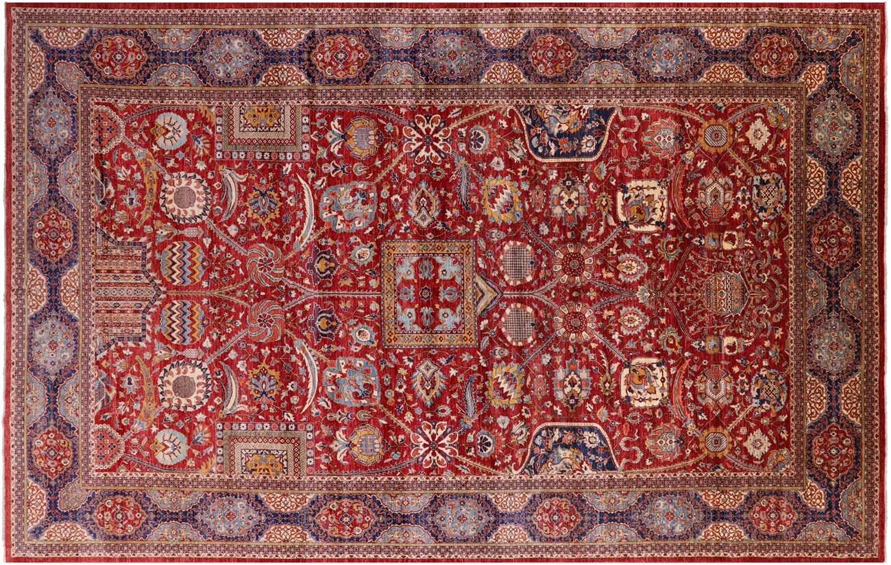 Persian Fine Serapi Hand Knotted Wool Rug 11' 8" X 18' 8"