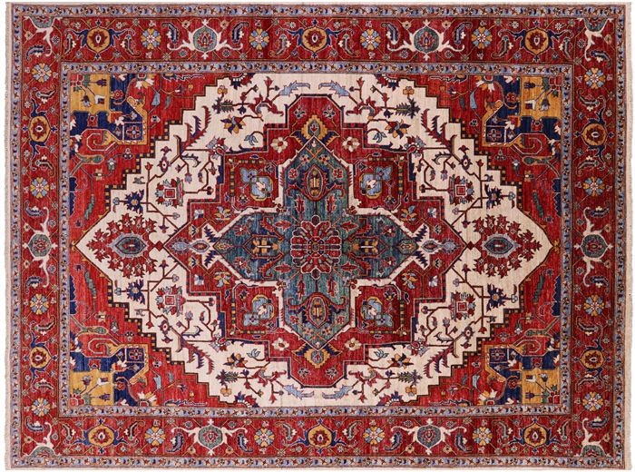 Persian Fine Serapi Hand-Knotted Rug