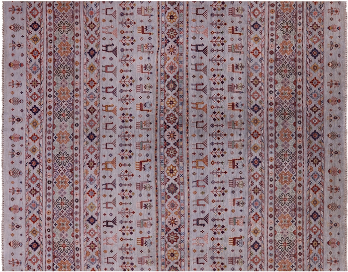 Hand-Knotted Persian Gabbeh Tribal Rug