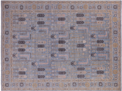 Persian Ziegler Hand-Knotted Wool Rug