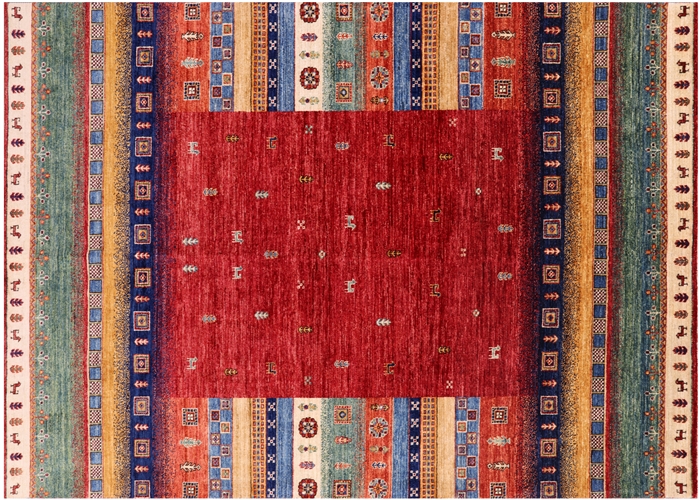 Hand Knotted Tribal Persian Gabbeh Rug