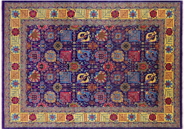 Persian Tabriz Hand Knotted Wool Rug