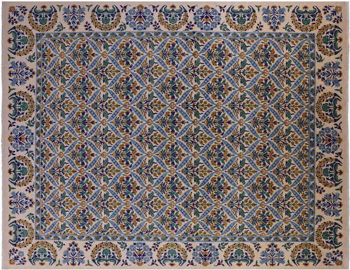 William Morris Hand Knotted Wool Rug