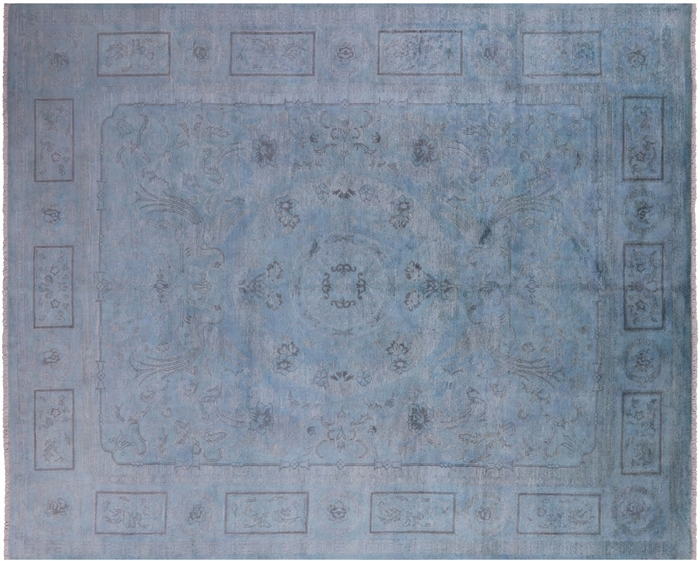 Full Pile Overdyed Hand Knotted Rug