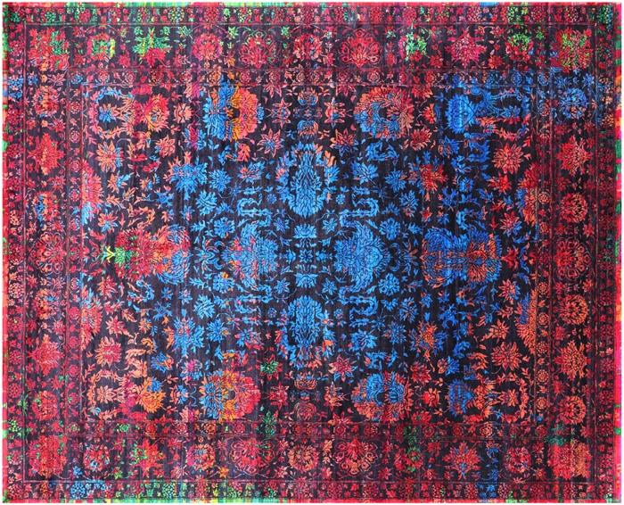 Hand Knotted Silk Persian Rug