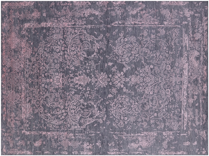 Wool & Silk Persian Hand-Knotted Rug