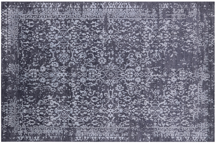 Persian Wool & Silk Hand Knotted Rug