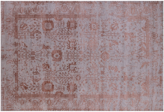 Persian Tabriz Wool & Silk Hand Knotted Rug