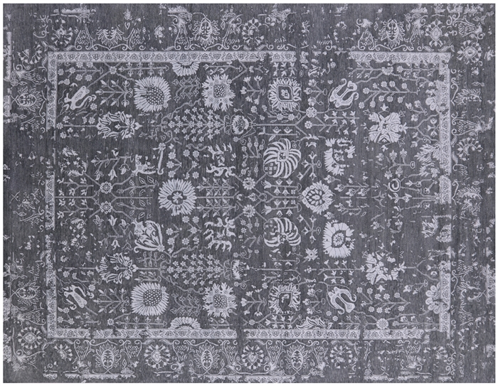 Wool & Silk Persian Tabriz Handmade Rug