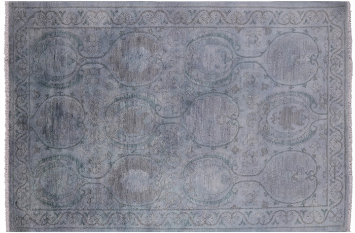 Full Pile Overdyed Hand-Knotted Wool Rug