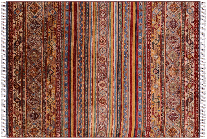 Super Kazak Khorjin Hand Knotted Rug