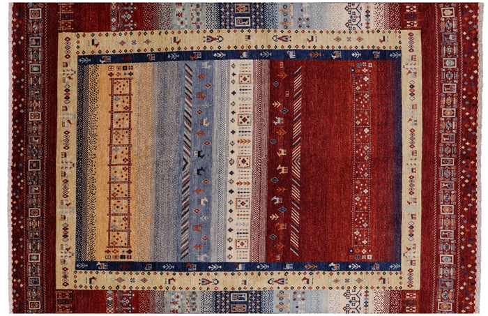 Handmade Tribal Persian Gabbeh Wool Rug