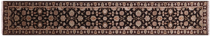 Runner Persian Hand-Knotted Wool & Silk Rug