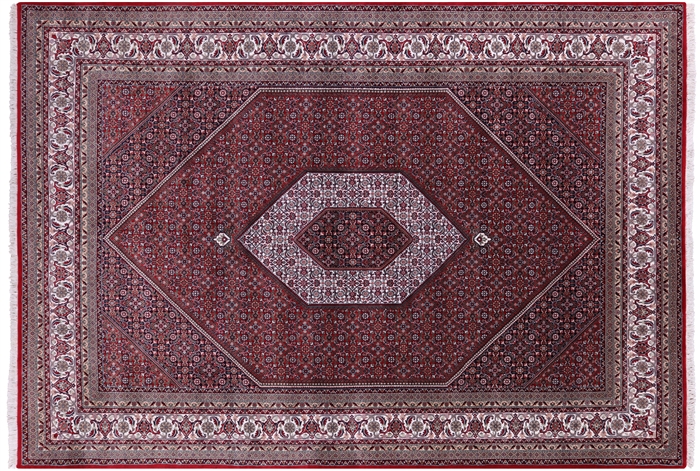 Fine Persian Bijar Handmade Wool & Silk Rug