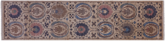 William Morris Hand Knotted Runner Rug