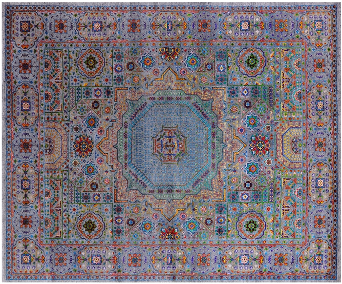 Handmade Mamluk Wool & Silk Rug