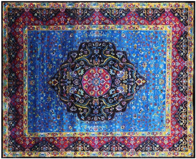 Persian Silk Hand-Knotted Rug