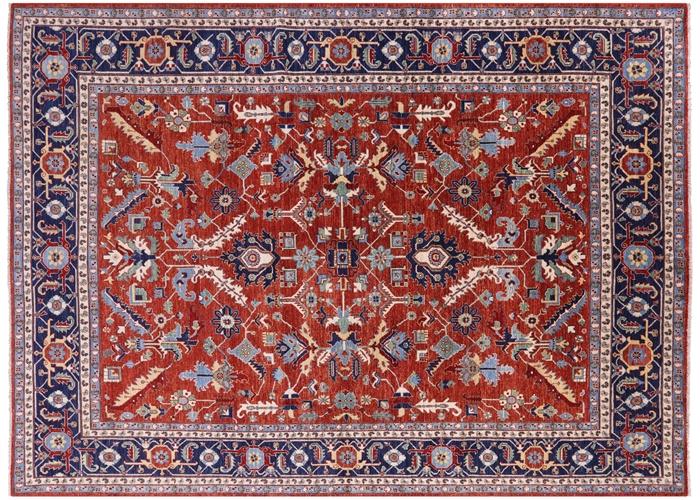 Persian Fine Serapi Hand Knotted Wool Rug