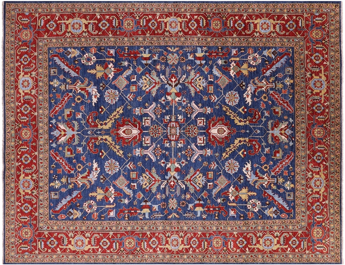 Persian Fine Serapi Hand-Knotted Wool Rug