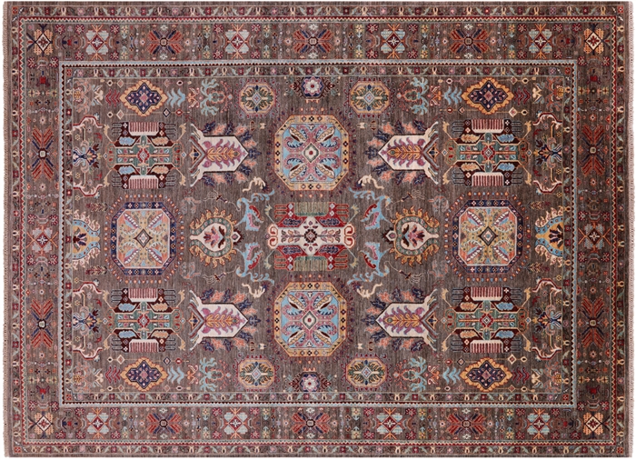 Hand-Knotted Persian Tabriz Rug