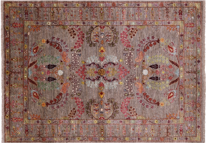 Persian Sarouk Hand Knotted Wool Rug