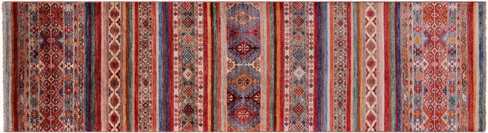 Khorjin Super Kazak Handmade Runner Rug