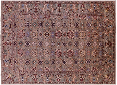 Persian Tabriz Hand Knotted Wool Rug 8' 3" X 11' 4" - Q7520