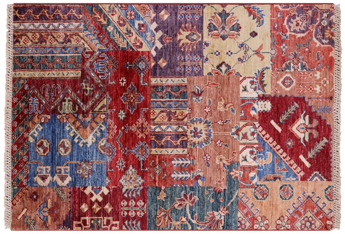 Super Kazak Hand Knotted Wool Rug