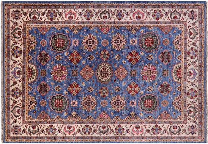 Hand-Knotted Persian Tabriz Wool Rug