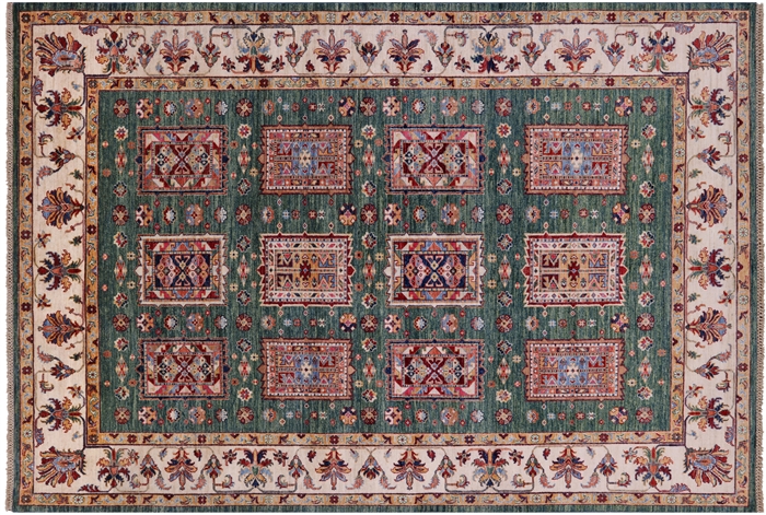 Super Kazak Hand Knotted Wool Rug