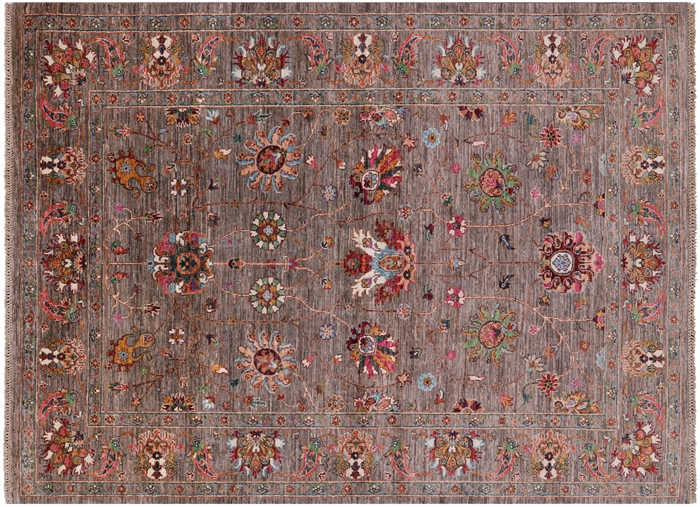 Hand Knotted Persian Tabriz Rug