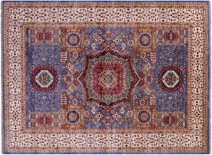 Mamluk Hand-Knotted Wool Rug