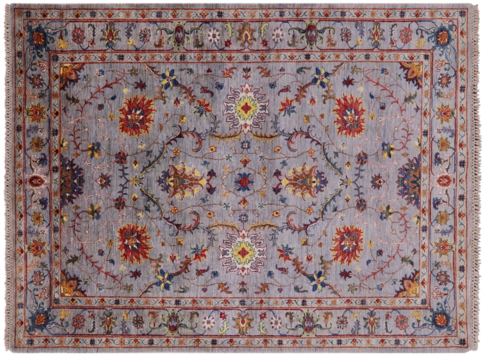 Hand Knotted Persian Tabriz Wool Rug