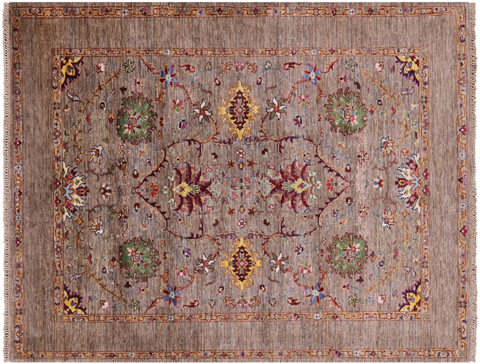 Hand Knotted Persian Tabriz Wool Rug