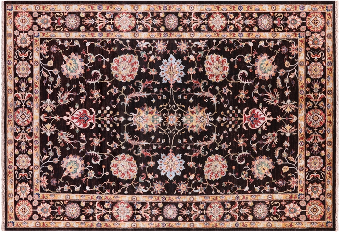 Hand Knotted Persian Tabriz Wool Rug