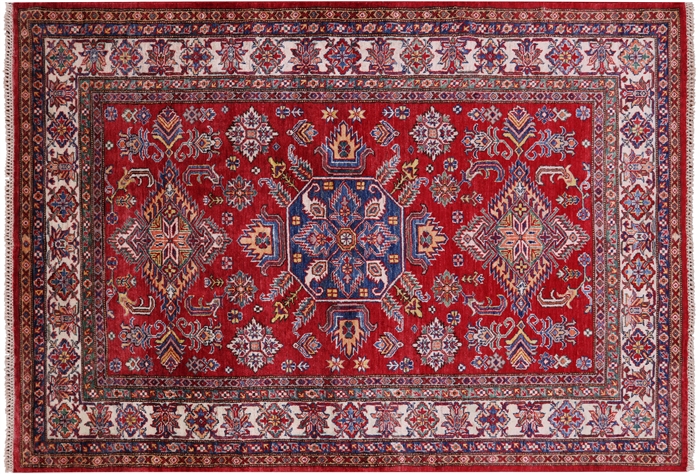 Super Kazak Handmade Wool Rug