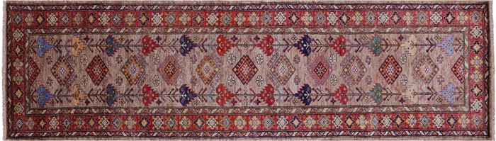 Runner Super Kazak Hand Knotted Wool Rug