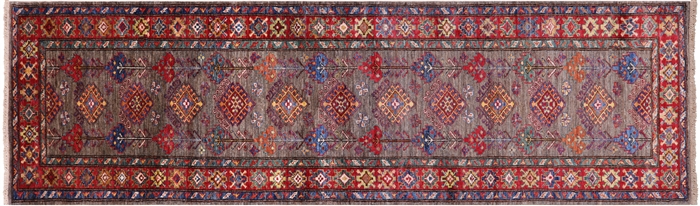 Runner Super Kazak Hand Knotted Wool Rug