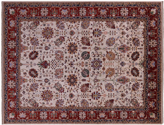 Hand Knotted Persian Tabriz Wool Rug