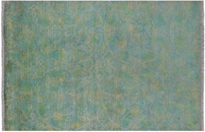 Overdyed Full Pile Hand-Knotted Rug