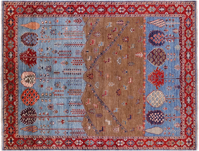 Tribal Persian Gabbeh Hand Knotted Rug