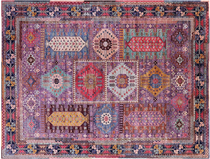 Tribal Fine Serapi Hand-Knotted Wool Rug