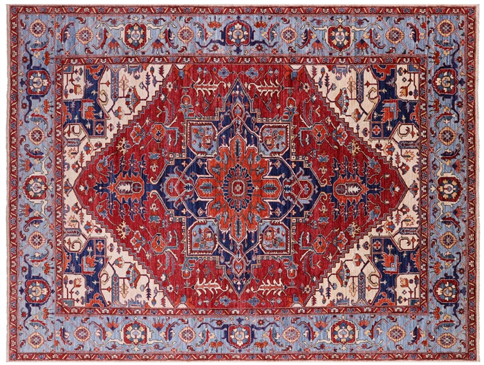 Persian Fine Serapi Hand Knotted Wool Rug